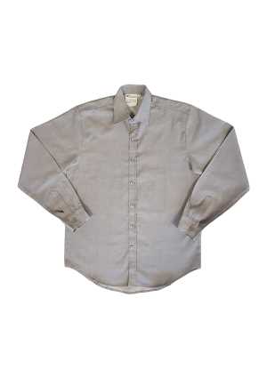 Otago Boys LS Shirt Full Placket Grey